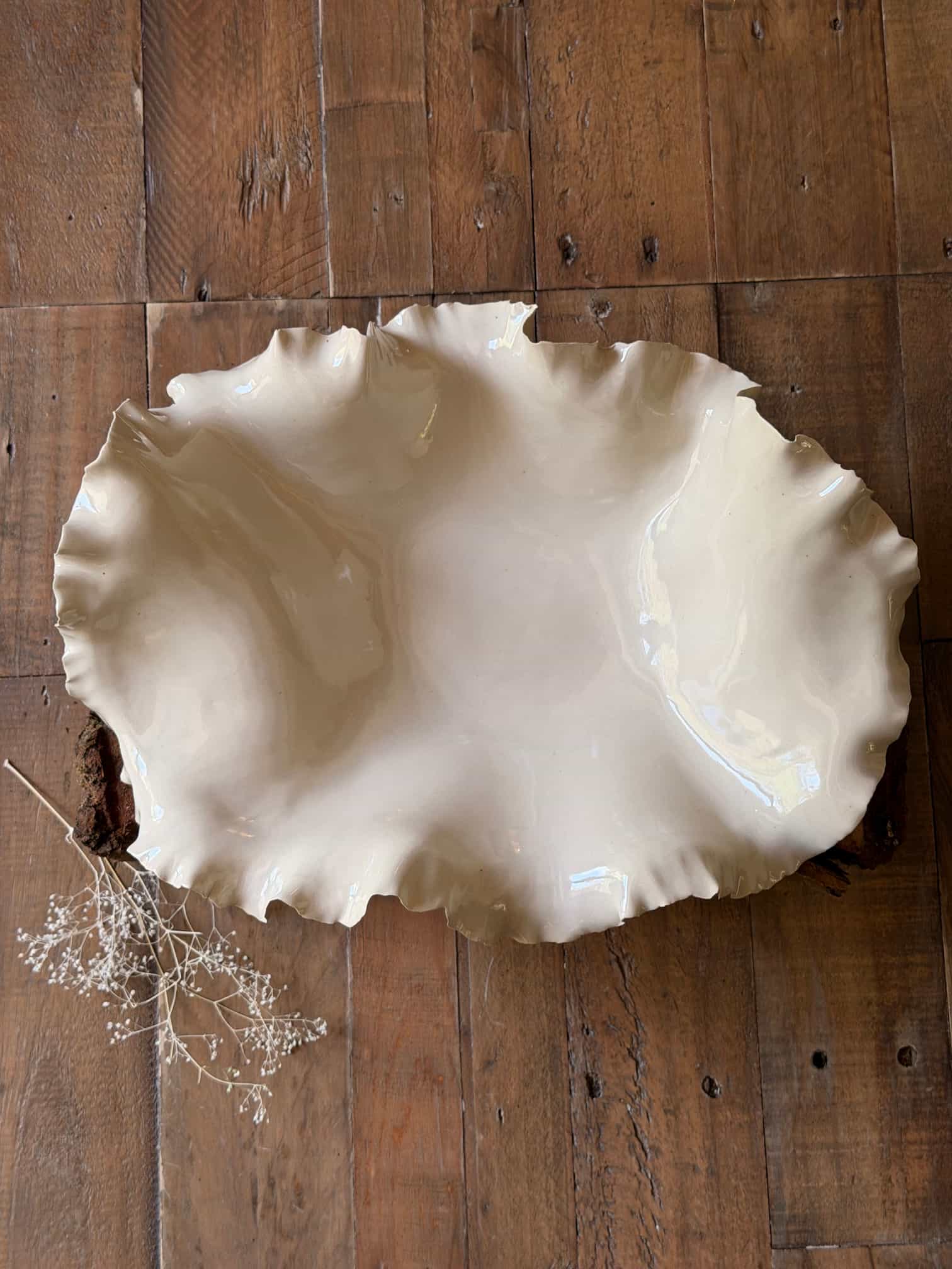Corbeille de fruits XL - Allongée - Blanche